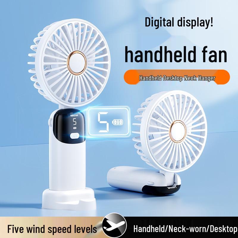 Portable USB Rechargeable Mini Desktop Fan for Dorms