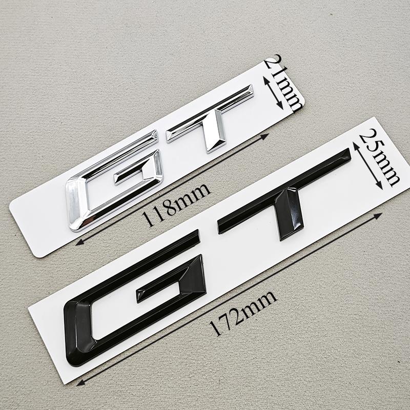 3D ABS Car Letter Rear Trunk Badge Auto GT Logo Emblem Decals For BMW GT 320i 330i 340i 528i 535i 630i 640i Exterior Accessories XN9