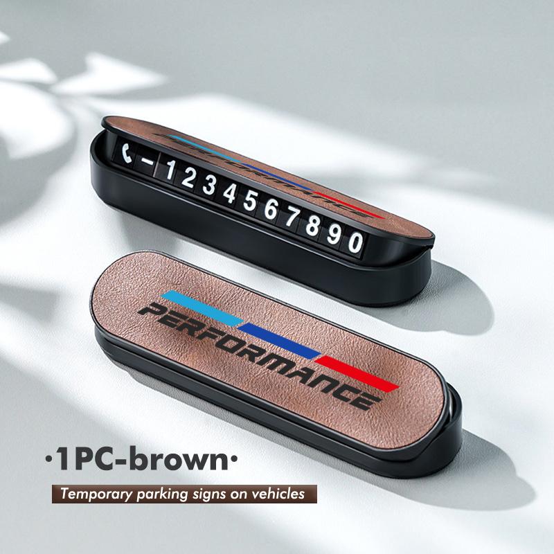 GVSW4 For BMW Temporary Parking Card Phone Number Plate Sticker Display Auto Accessories 1 3 4 5 6 7 Series M X1 X3 Performance Alpina