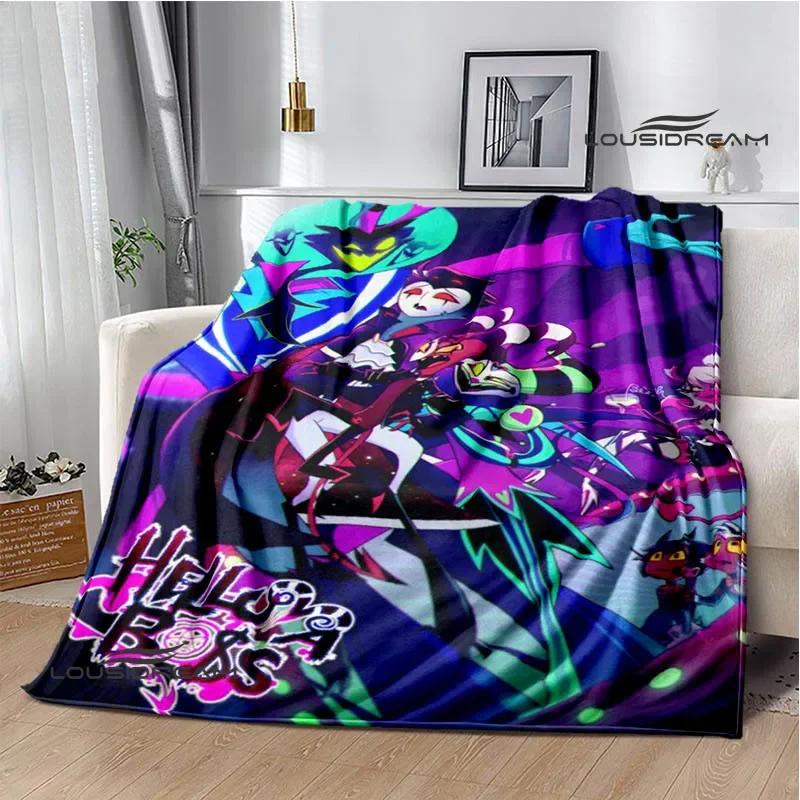 H-Helluva-Boss Cartoon printed blanket Warm Flannel blankets Picnic blanket throw blankets Home bed linings Birthday Gift