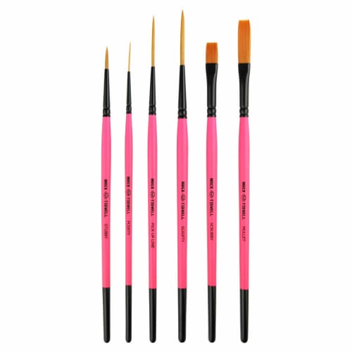 Pro Honpo Lettering Brush P35640 Mack Tidwell Brushes Broken Pinkies 6-Piece Set