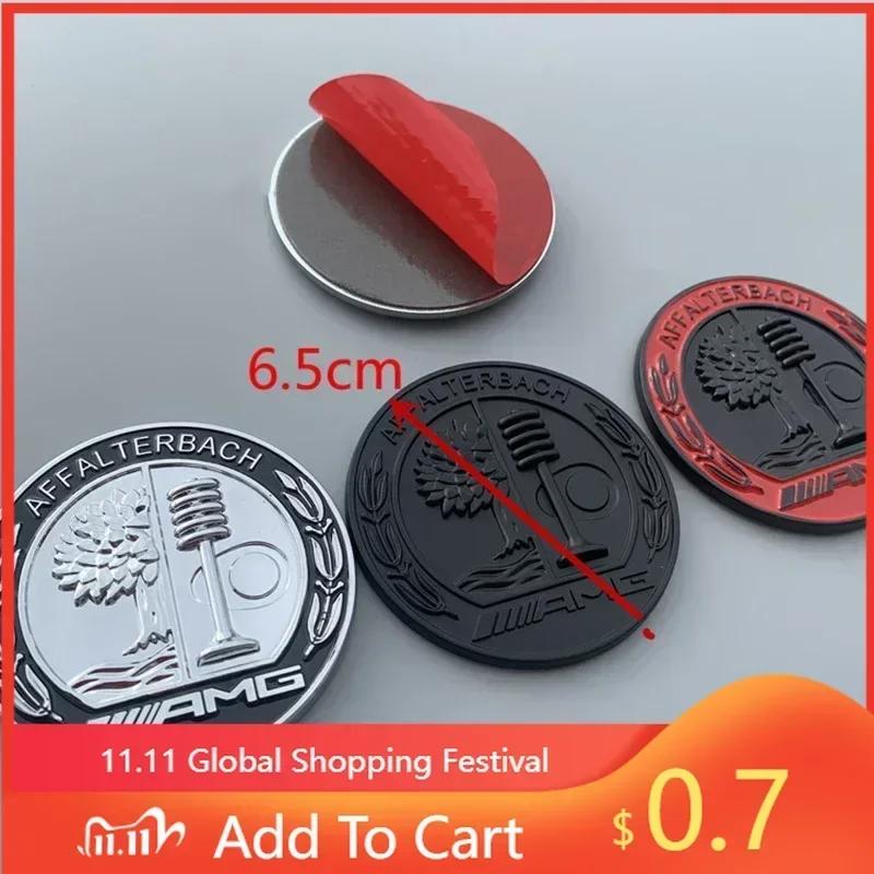 Автомобильная наклейка для Benz 6,5 см Логотип Яблоня Металлическая эмблема AMG Задняя стойка C Боковой значок для Mercedes Benz A C E GLA GLC GLE Sti