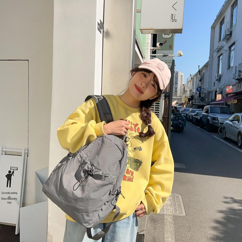 Японский рюкзак из плиссированного нейлона - Большой, Легкий, Повседневный, для Путешествий и Колледжа, Сумка для Ноутбука для Мужчин и Женщин