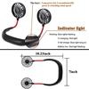 New Neckband Fan Hand Free Mini Neck Double Fans Wearable Portable Neckband with USB Rechargeable