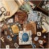 Набор наклеек Frekyar Assorted Sticker Collage Large Cute Planner Stylish Cute Collage Vintage Sticker Retro Alphabet. Материалы, хлопья, вместимость, для девочек, декор.