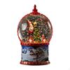 Christmas Snow Globe Decoration Luminous Xmas Decor with Light Music