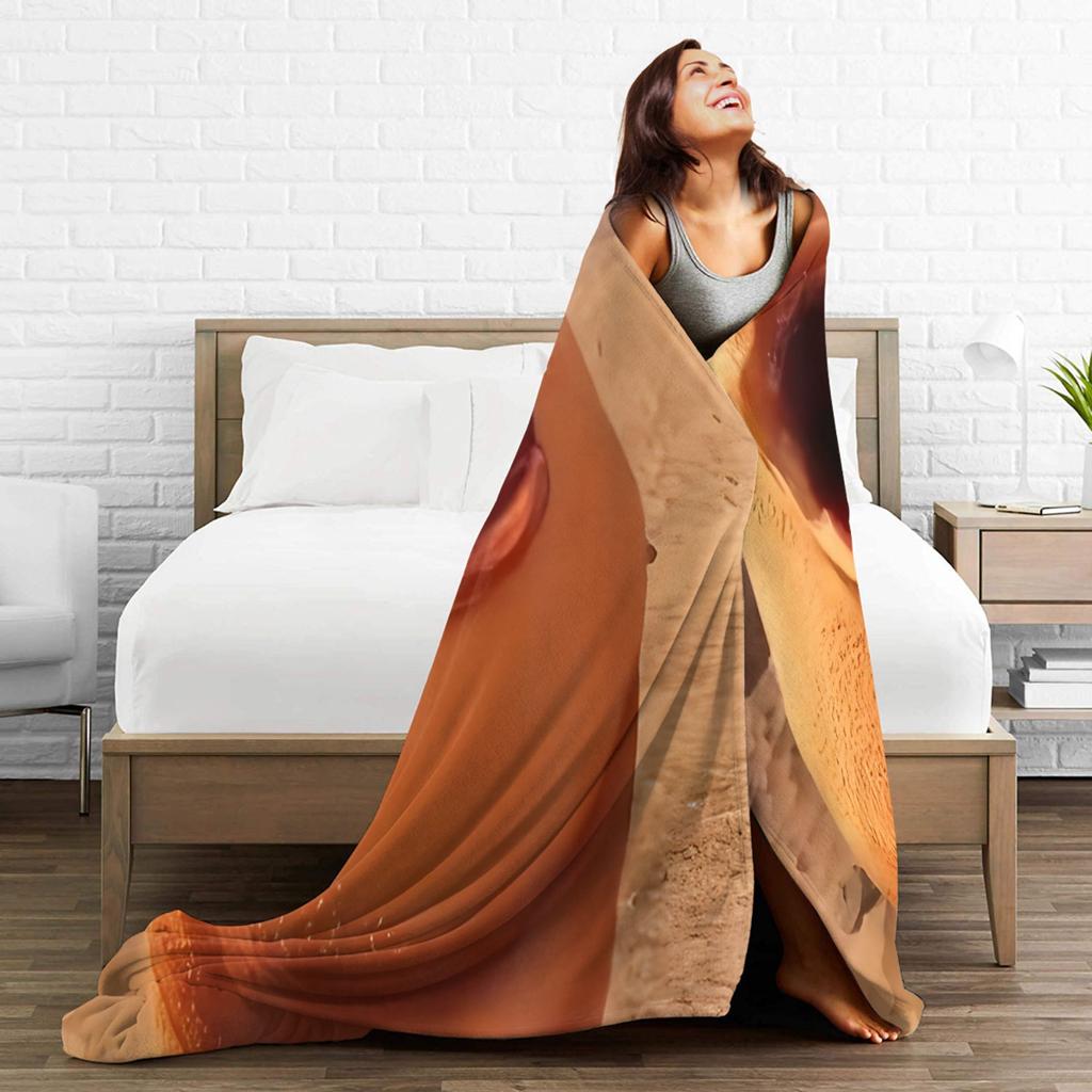 Marcus The Worm Funny Meme Flannel Fashion Blanket Trending Vintage Throw Fashion Blankets for Home 200x150cm Lightweight