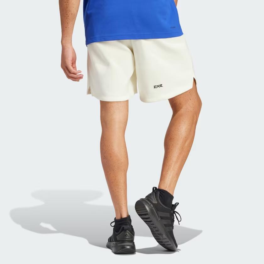 adidas ЗНЕ. Премиальные шорты, однотонный логотип, эластичный пояс, повседневные шорты, мужские шорты бежевого цвета IR5223