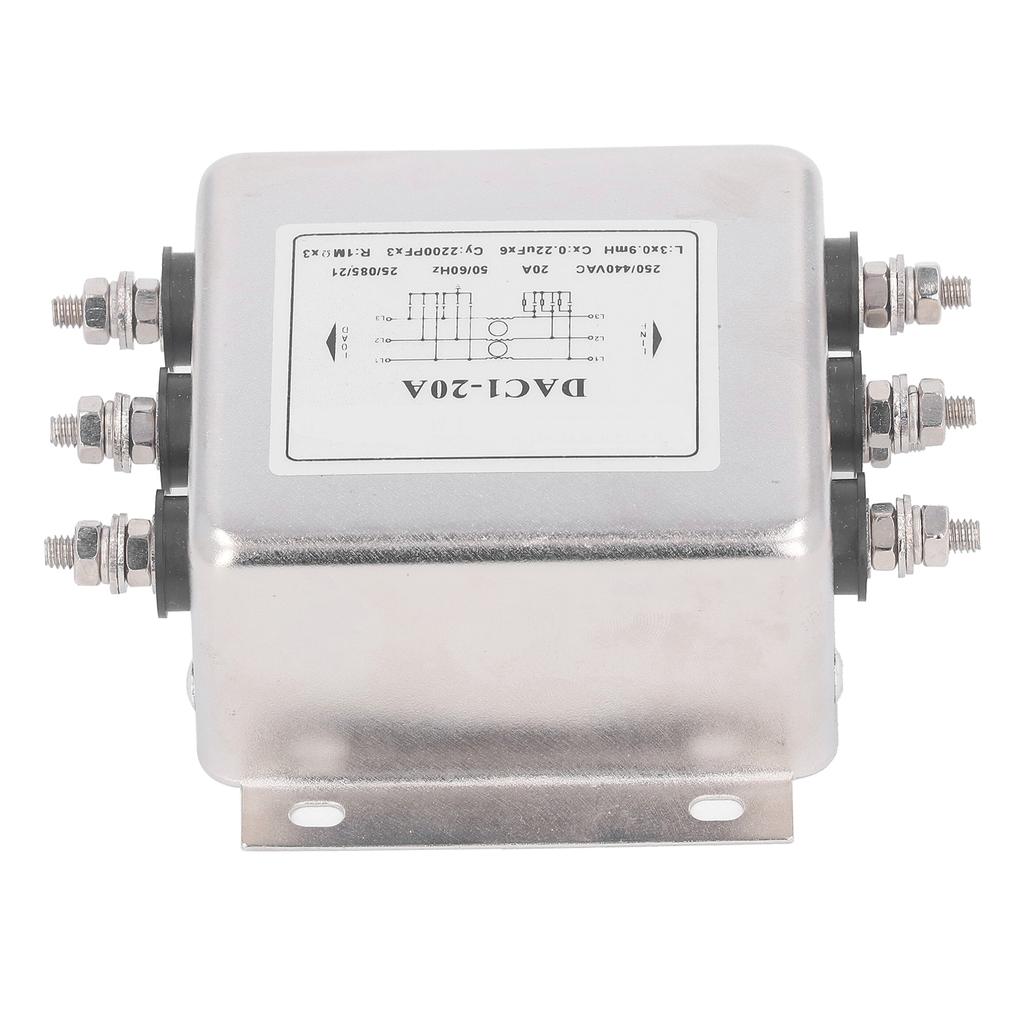 Фильтр электромагнитных помех 3 фазы 3 провода подавитель помех фильтр электромагнитных помех AC250V 440V 50 6