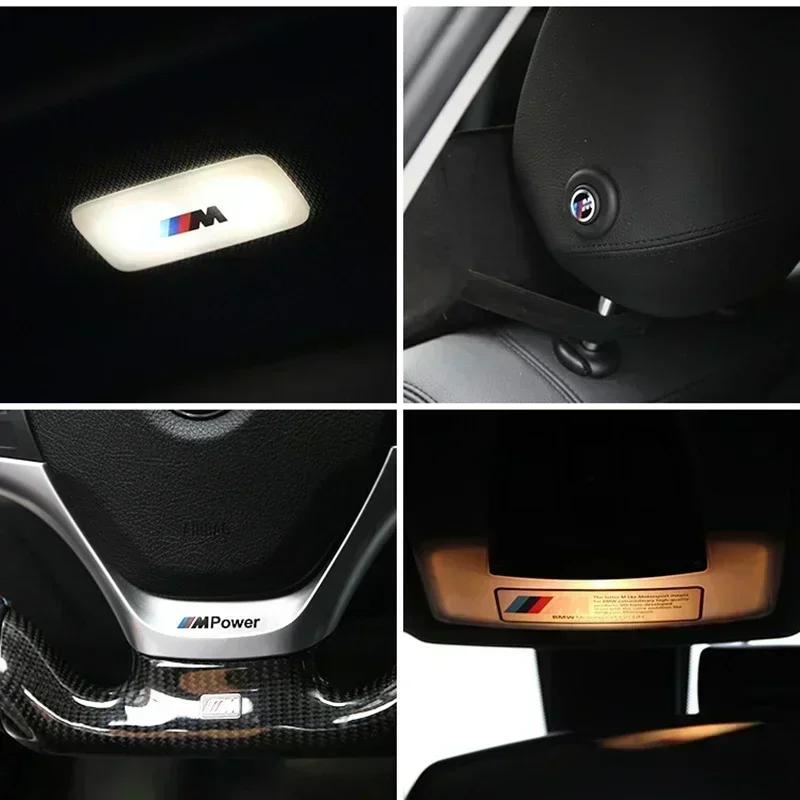BAGD7 Car Sticker Hot Hots 2025 E90 E90 Car For BMW 1set car window door handle mirror sticker M power performance badge decal For BMW