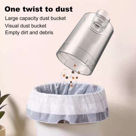 Автомобильный пылесос с трехслойной фильтрацией, мощное всасывание, низкий уровень шума, многофункциональный портативный беспроводной пылесос со светодиодной подсветкой