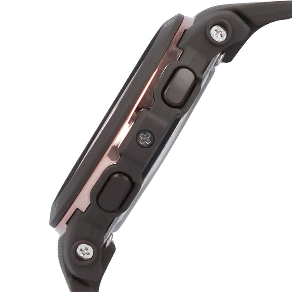 Женские часы серии CASIO Водонепроницаемые Темно-коричневые Розовое золото Baby-G BGA-290 BGA-290-5A