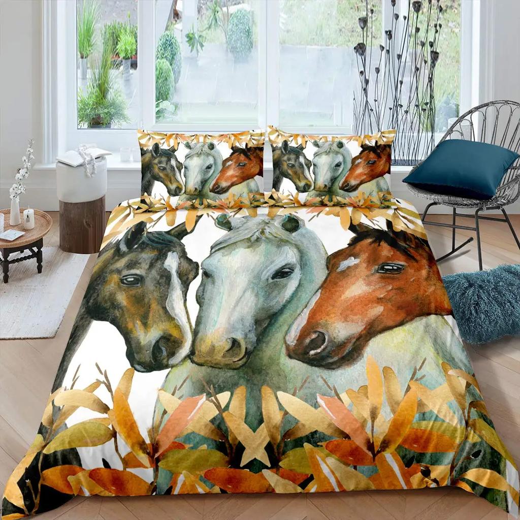 Пододеяльник Овцы Размер Кинг Квин Милый Постельный Комплект с Фермерскими Животными Для Детей Подростков Взрослых Белая Коза 2/3 шт. Пододеяльник Наволочка