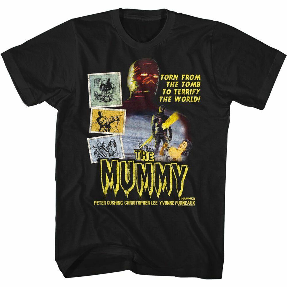 Черная футболка унисекс Hammer Horror The Mummy с фотографиями