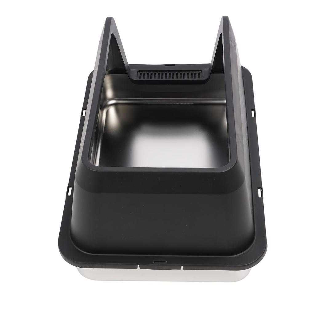 Лоток для кошек из нержавеющей стали, с защитой от разбрызгивания, съемными высокими бортами, очень большой лоток для кошек для крупных