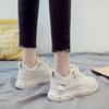 Белая женская обувь, новые массивные кроссовки для женщин, вулканизированная обувь на шнуровке, повседневная модная обувь для пап, кроссовки на платформе, корзина