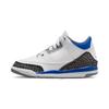 Детские кроссовки Air 3 Retro PS Racer Blue White Black Cement-Grey 429487-145