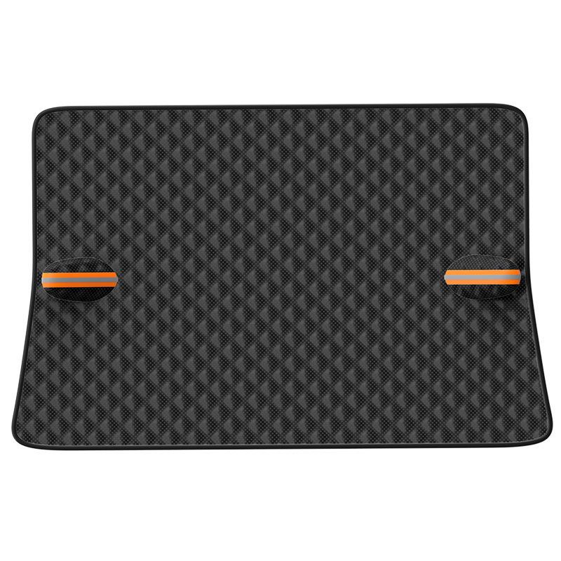 Magnetic Black Car Windshield Snow Cover - Thickened Sunshade and Frost Protection