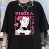 Новая Горячая Аниме Футболка с Принтом Хисоки Женская Мужская Повседневная Футболка с Личностью Y2k Летняя Футболка Топы