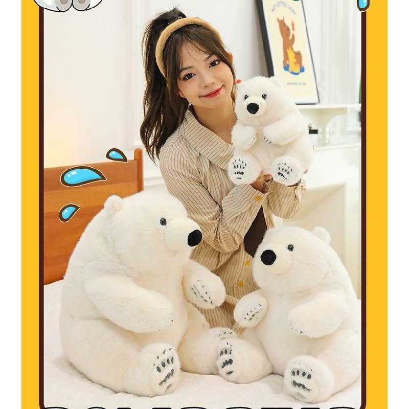Bear Plush Polar Toy Children Birthday Festival Aquarium Gift Doll Cotton Pp