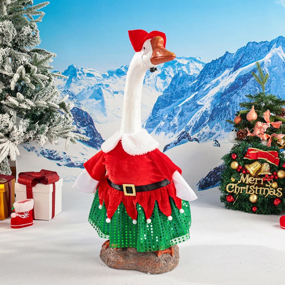 Handcrafted Christmas Porch Goose Outfits Adjustable Hat Creative Porch Goose Costume Cute Funny Garden Goose Costume