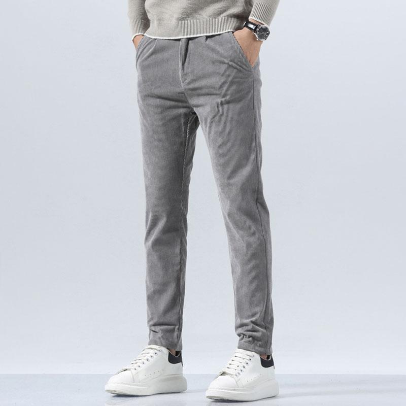 New Suit Pants Men's Brushed Trendy All-Matching Pants Men's Slim Straight Business Casual Men's Trousers