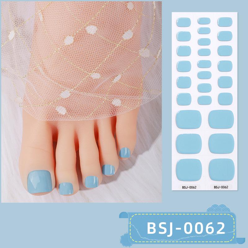Полуотвержденные гелевые наклейки для ногтей, однотонные гелевые наклейки для ногтей на пальцы ног, светотерапия, лак для ногтей, клей, наклейки для ногтей