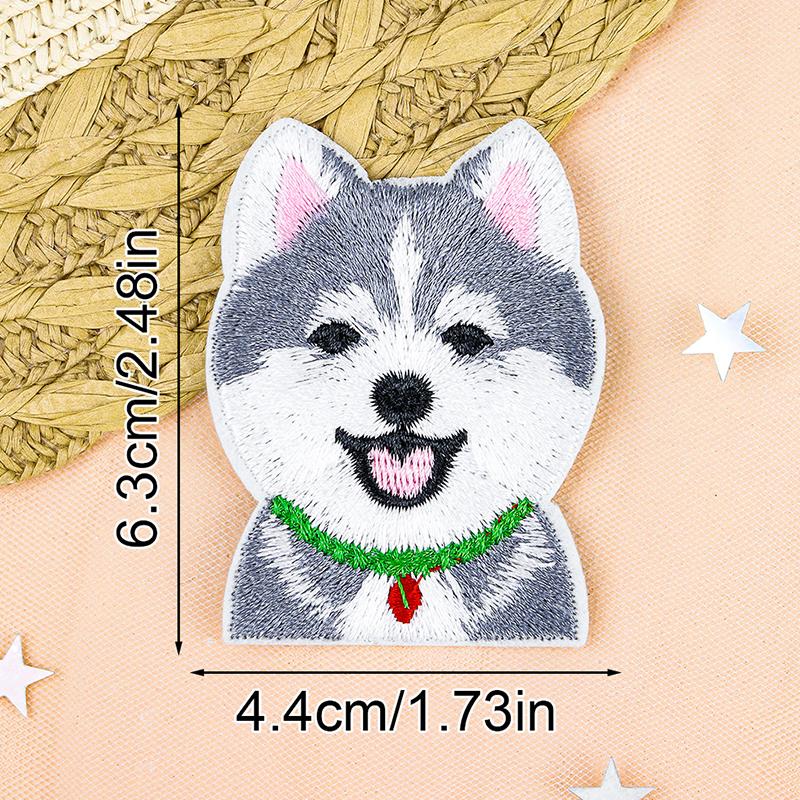 Мультяшная собака, разные стили, сумка, шляпа, полиэстер, декоративная вышивка, сделай сам, тканевая нашивка, симпатичная, 6 стилей