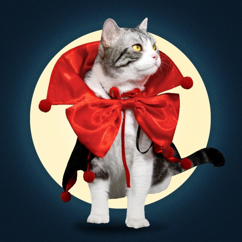 Stand-collar Halloween Pet Costume Comfortable Kitten Puppy Dress Small Medium Large Dogs