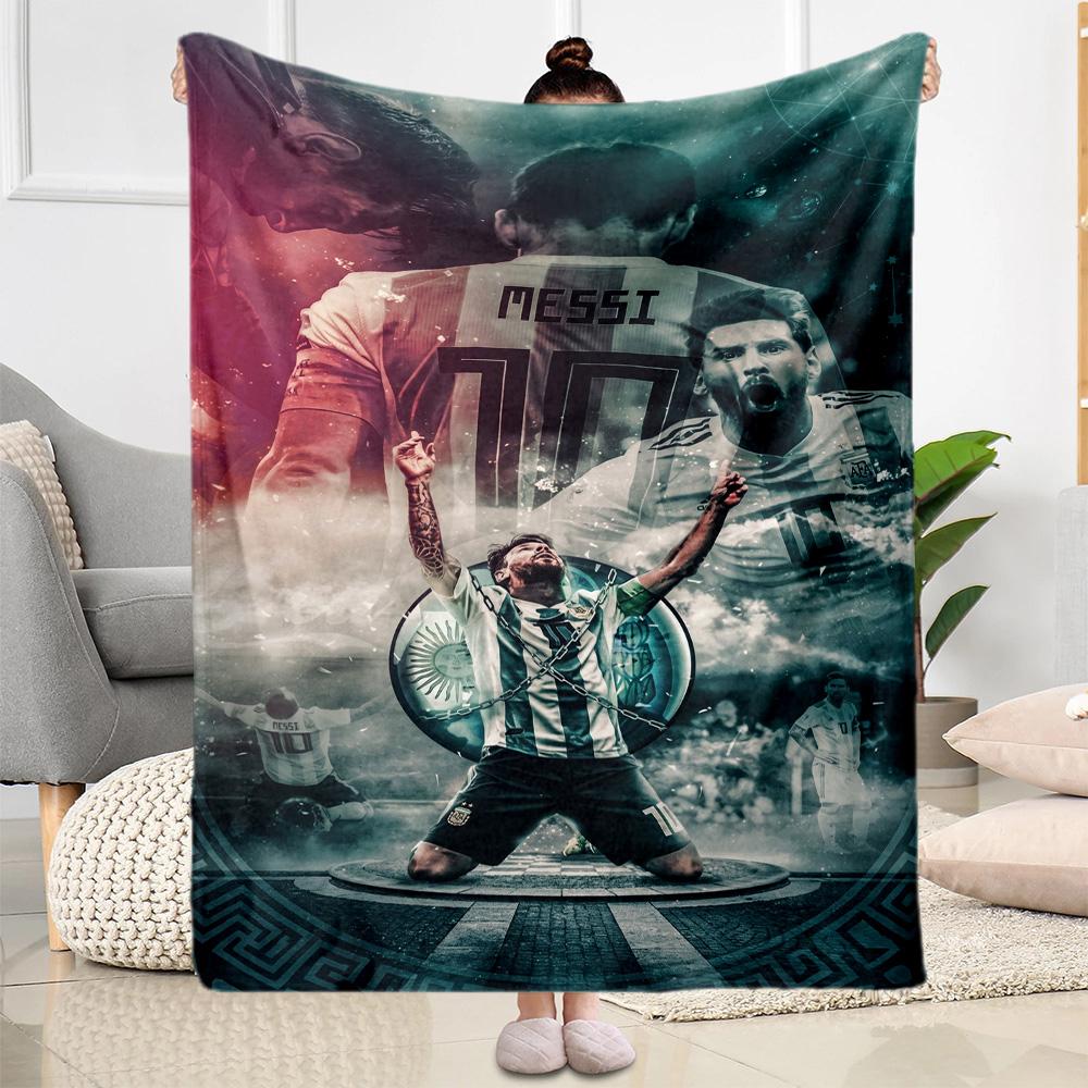Messi 518 Blanket Durable Comfort Suitable for Chair Couch Office Chair All-Season Use Warmthful Decor Gift for Travel Home Birthdays