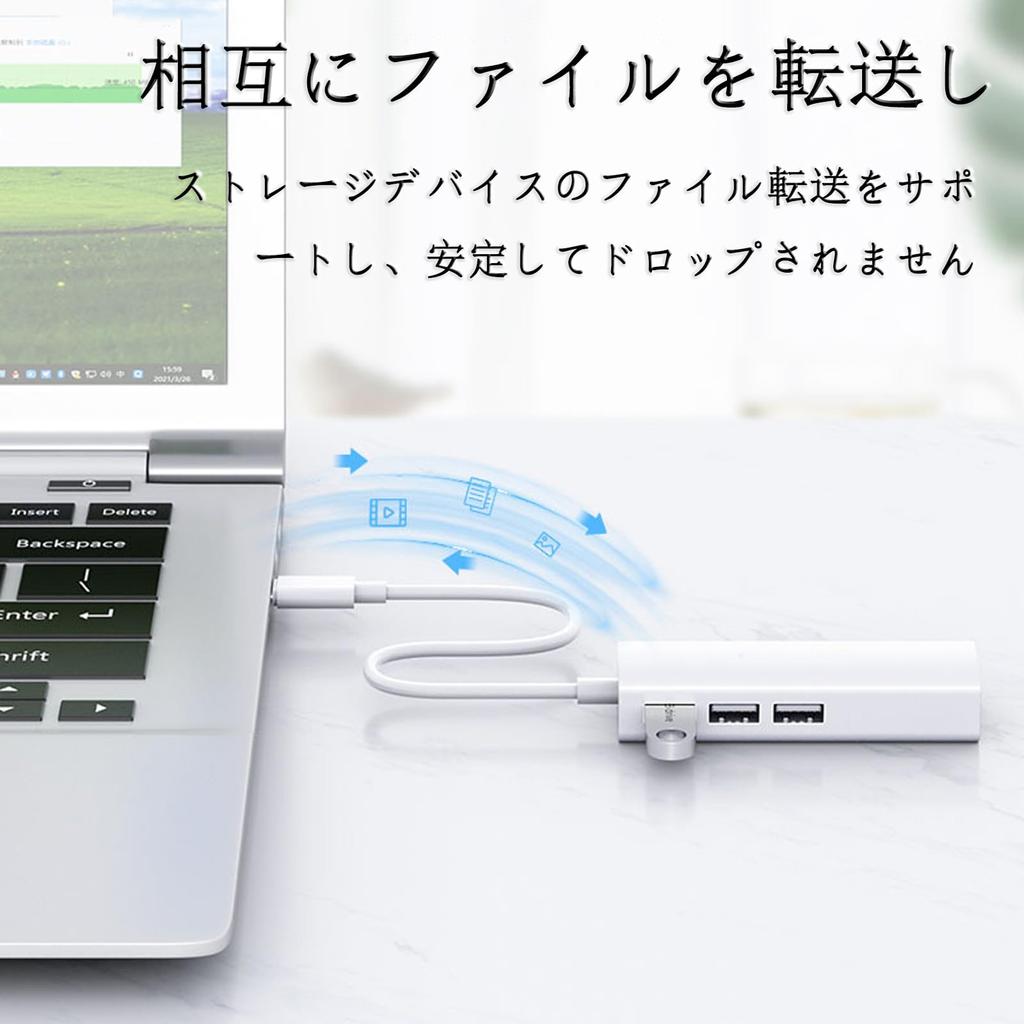 USB-LAN Конвертер USB Проводной LAN USB-USB Без Драйверов Plug and Play Совместимый с Mac Адаптер, 4-в-1 Хаб, Адаптер, 2.0 RJ45, Порт 10/100 Мбит/с,