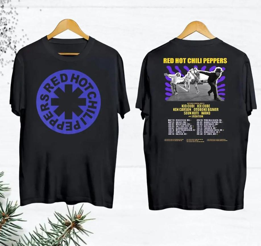 2026 Red Hot Chili Peppers Tour T-shirt Vintage Red Hot Chili Peppers T-shirt