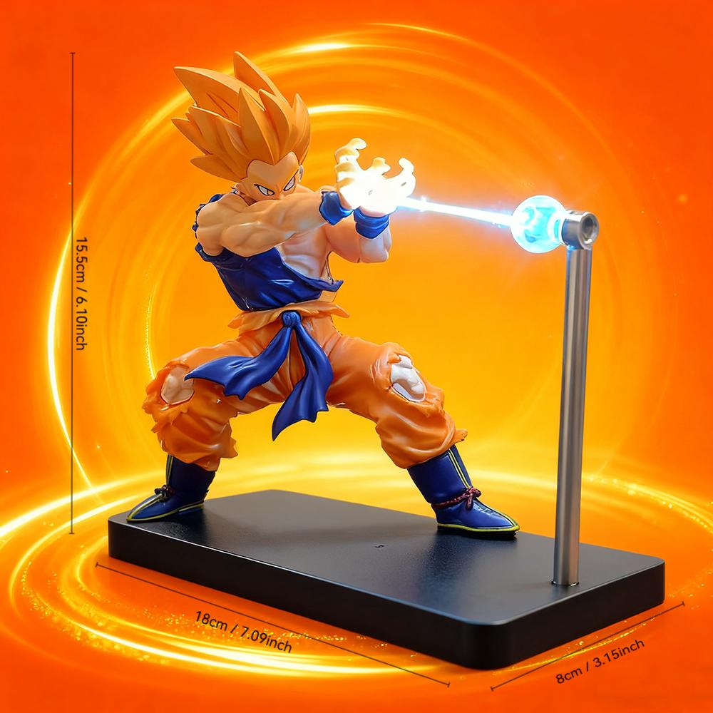 16 см Новая Супер Сайян Dragon Ball Z Ударная Волна Гоку Аниме Статуя Модель Сцена Светящаяся Игрушка Кукла Настольное Украшение Рождественский Подарок