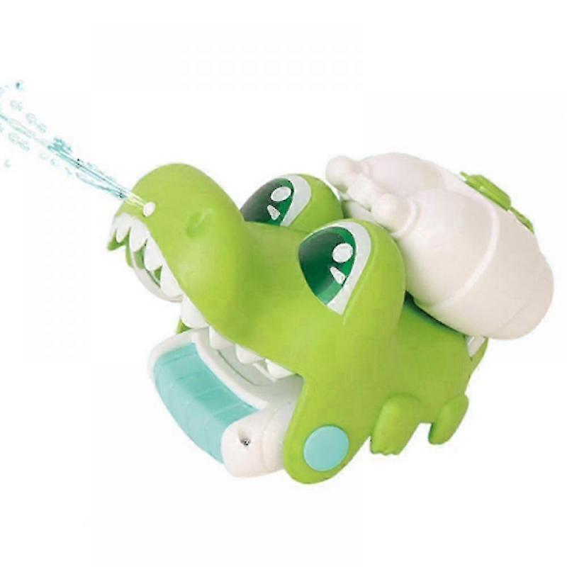 Water Shooter | Cartoon Dinosaur Shark Squirt Toy Wrist Water Soaker | Long Range Water Shooter Boys Girls Toy Gift(Crocodile)