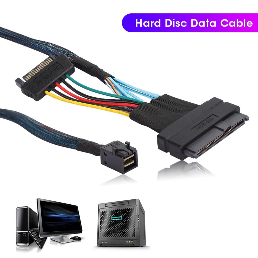 50cm SFF8643 to SFF8639 Cable High Speed Server Connector Cable Mini SAS Cable  Mini Server Setup