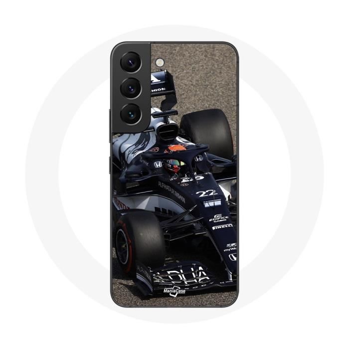 Coque pour Samsung Galaxy S21 FE Formule 1 Yuki Tsunoda pilote automobile de F1 Bleu