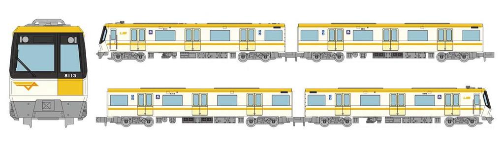 TOMYTEC Linear Subway Collection Osaka Metro 80 Series Imazatosuji Line 13 Train Set Set A Diorama Supplies 4-Car