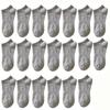 Fashion Black White Grey Men Boat Socks Japanese Harajuku Comfortable Soft Cotton Socks Summer Sweat-absorbing Male Ankle Sock