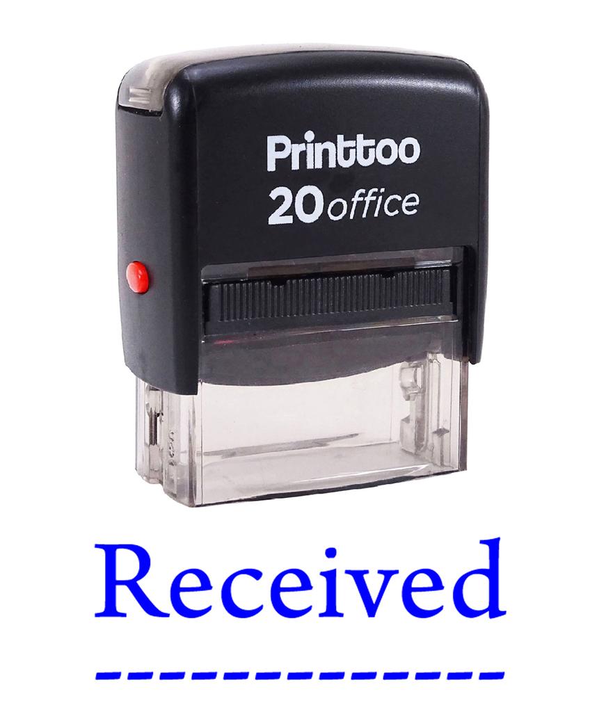 Printtoo Custom Stamp RECEIVED Self Inking Rubber Stamp Office