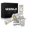 WENLE HB4 LED Противотуманные фары для DC12V 2 штуки для левой и правой фары, переключение 2 цветов, белый/желтый, для транспортных средств, яркие, 14 000 лм, 40 Вт, интегрированные, неполярные,
