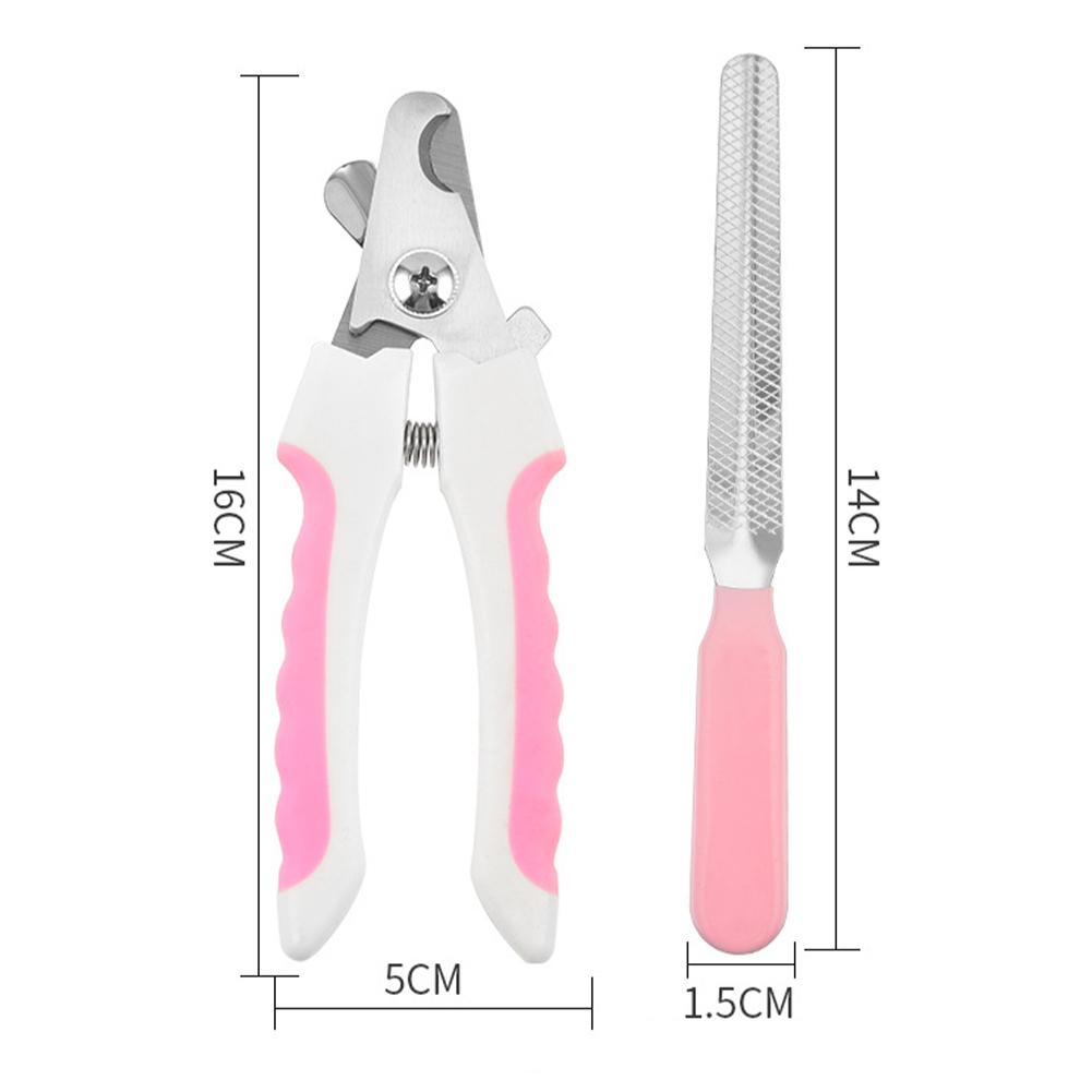 Pet Dog Nail Scissors With Nail File Professional Stainless Steel Nail Clipper Grooming Trimmer Pets Accessories