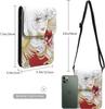 [Barasu] The Rose of Versailles Genuine Leather Smartphone Pouch Shoulder Bag, Thin, Women's and Men's Mini Pouch, Popular Wallet, Crossbody Bag
