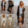 Women Lace Kimono Blouse Coat Boho Kaftan Cape Cardigan Beach Cover Up Top