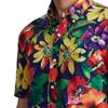 Polo Ralph Lauren SS25 Рубашка с коротким рукавом с вышивкой логотипа маленькой пони и цветочным узором, унисекс, многоцветная MNPOWOV1N820458-999