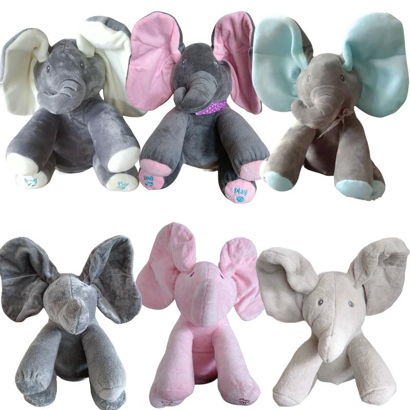 Adorable Elephant Plush Toy With Moving Ears Perfect Baby Gift