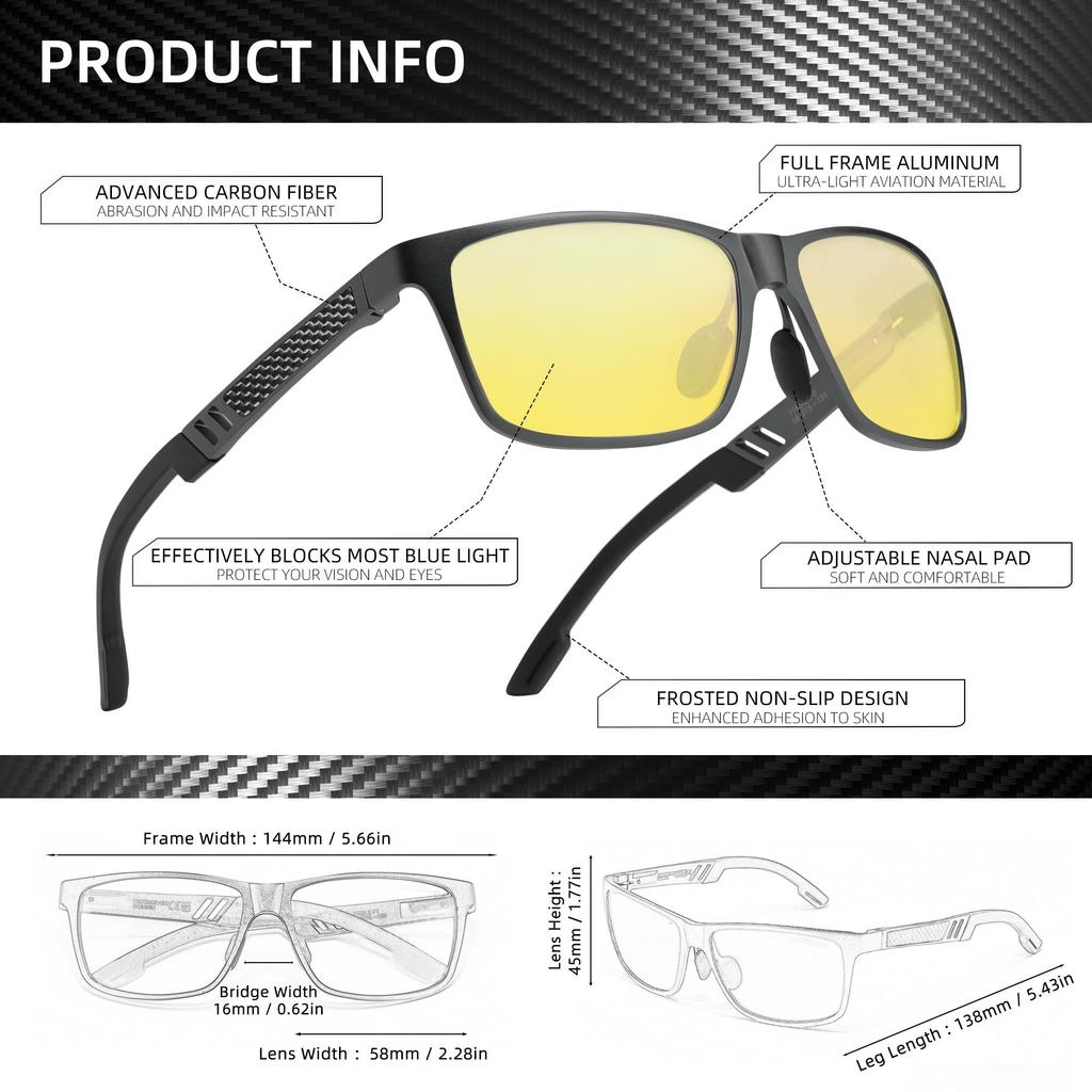 SPEEDHYUN Высокоэффективные очки с фильтром синего света для работы и развлечений