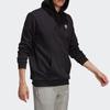 Adidas Свободная толстовка с капюшоном Originals с логотипом трилистника, мужские топы, черный GE0795