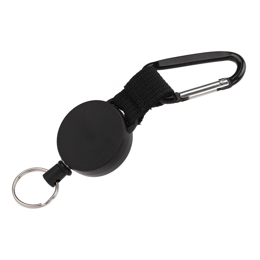 Retractable Key Chain Heavy Duty Carabiner Key Holder Keychain Lanyard Badge Reels with Steel