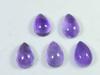 14Cts. Натуральный аметист грушевидный кристалл кабошон драгоценный камень 05 шт. лот 08X12MM RQ-1787