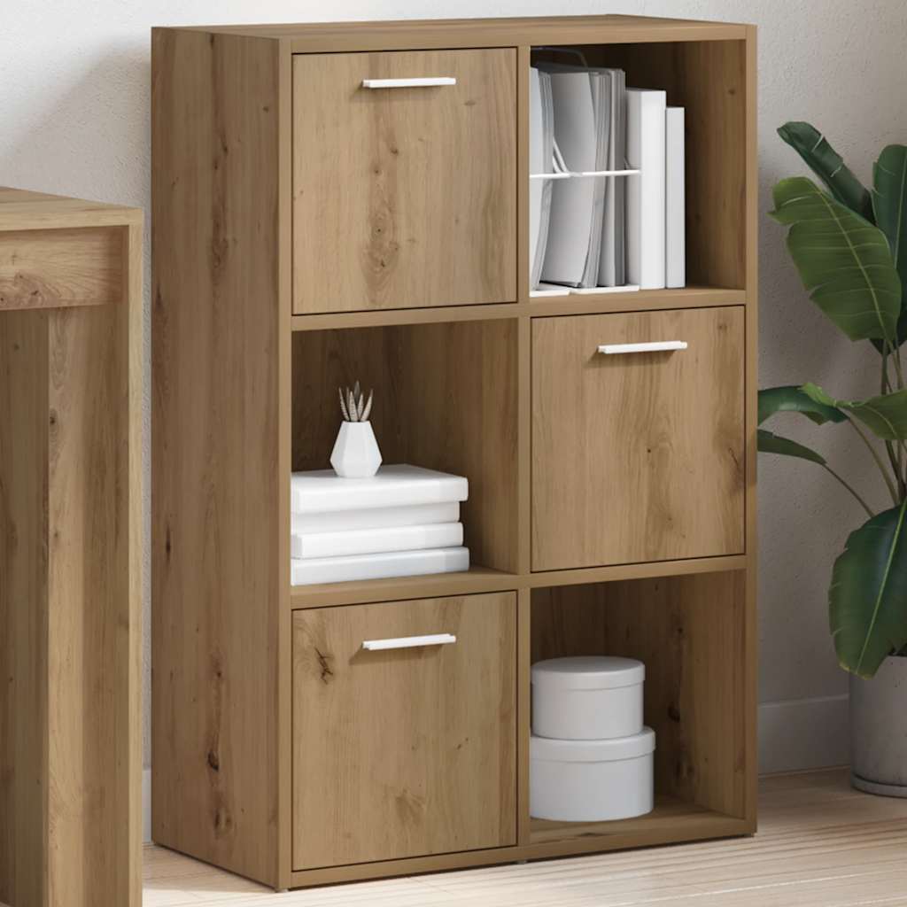 Bookcase Artisan Oak 60.5x30x90 cm Engineered Wood